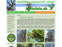 Tablet Screenshot of osetrovanie-stromov.sk